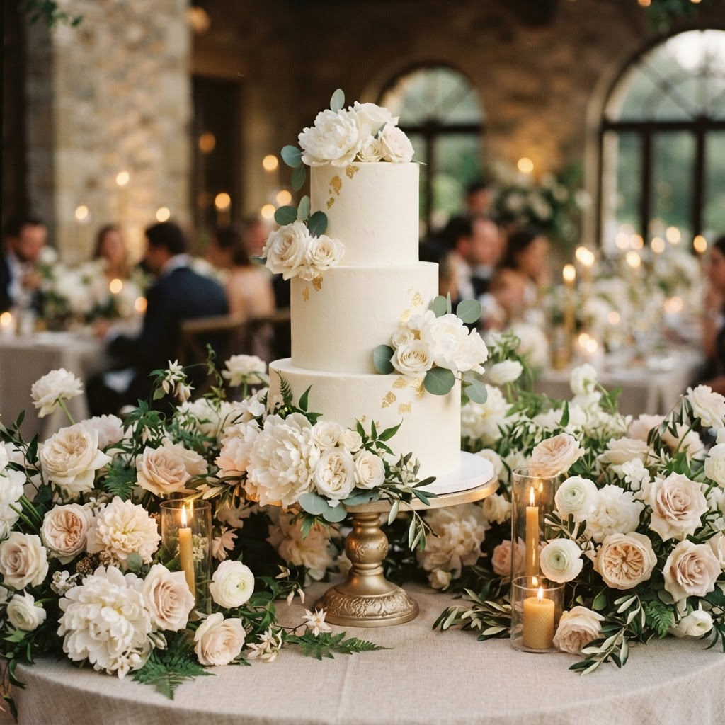 Weddings celebration cake